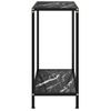 Mesa De Consola Negro Vidrio Templado 60x35x75 Cm Vidaxl