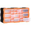 Organizador Multicajones Con 22 Cajones 49x16x25,5 Cm Vidaxl