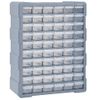 Organizador Multicajones Con 60 Cajones 38x16x47,5 Cm Vidaxl