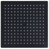 Cabezal Ducha Efecto Lluvia Acero Inox Cuadrado Negro 30x30 Cm