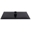 Cabezal Ducha Efecto Lluvia Acero Inox Cuadrado Negro 30x20 Cm