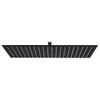 Cabezal Ducha Efecto Lluvia Acero Inox Cuadrado Negro 50x30 Cm