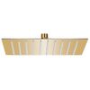 Cabezal Ducha Efecto Lluvia Acero Inox Cuadrado Dorado 20x20 Cm Vidaxl