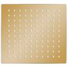 Cabezal Ducha Efecto Lluvia Acero Inox Cuadrado Dorado 20x20 Cm Vidaxl