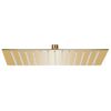 Cabezal Ducha Efecto Lluvia Acero Inox Cuadrado Dorado 30x30 Cm Vidaxl