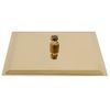 Cabezal Ducha Efecto Lluvia Acero Inox Cuadrado Dorado 30x30 Cm Vidaxl