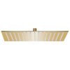 Cabezal Ducha Efecto Lluvia Acero Inox Cuadrado Dorado 40x40 Cm Vidaxl