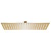 Cabezal Ducha Efecto Lluvia Acero Inox Cuadrado Dorado 50x30cm Vidaxl