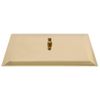 Cabezal Ducha Efecto Lluvia Acero Inox Cuadrado Dorado 50x30cm Vidaxl