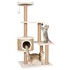 Árbol Para Gatos Con Poste Rascador 123 Cm Hierba Marina Vidaxl