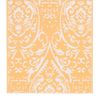 Alfombra De Exterior Pp Naranja Y Blanco 160x230 Cm Vidaxl