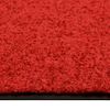 Felpudo Lavable Rojo 60x90 Cm Vidaxl