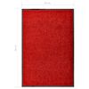 Felpudo Lavable Rojo 60x90 Cm Vidaxl