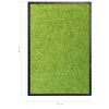 Felpudo Lavable Verde 40x60 Cm Vidaxl