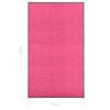 Felpudo Lavable Rosa 90x150 Cm Vidaxl