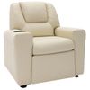 Rogal Sillón Reclinable De Piel Sintética Blanco Crema Rogal