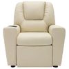 Rogal Sillón Reclinable De Piel Sintética Blanco Crema Rogal