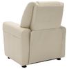 Rogal Sillón Reclinable De Piel Sintética Blanco Crema Rogal