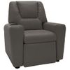 Rogal Sillón Reclinable De Cuero Sintético Gris Rogal