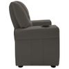 Rogal Sillón Reclinable De Cuero Sintético Gris Rogal