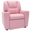 Rogal Sillón Reclinable De Cuero Sintético Rosa Rogal