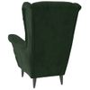 Sillón De Terciopelo Verde Oscuro Vidaxl