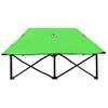 Tumbona Plegable Para 2 Personas Acero Verde Vidaxl