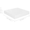 Estante Flotante De Pared Blanco Brillante Mdf 23x23,5x3,8 Cm Vidaxl