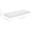 Estante Flotante De Pared 2 Uds Mdf Blanco Brillo 60x23,5x3,8cm Vidaxl