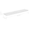 Estante Flotante De Pared Blanco Brillante Mdf 120x23,5x3,8 Cm Vidaxl