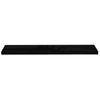 Estante Flotante De Pared Mdf Negro Brillante 120x23,5x3,8 Cm Vidaxl