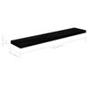 Estante Flotante De Pared Mdf Negro Brillante 120x23,5x3,8 Cm Vidaxl