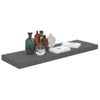 Estante Flotante De Pared Mdf Gris Brillo 80x23,5x3,8 Cm Vidaxl