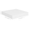 Estante Flotante De Pared Mdf Blanco 23x23,5x3,8 Cm Vidaxl