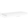 Estante Flotante De Pared Mdf Blanco 60x23,5x3,8 Cm Vidaxl