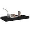 Estante Flotante De Pared Mdf Negro 50x23x3,8 Cm Vidaxl