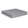 Estante Flotante De Pared Mdf Gris 23x23,5x3,8 Cm Vidaxl