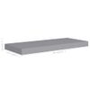 Estante Flotante Pared 2 Uds Gris Mdf 60x23,5x3,8 Cm Vidaxl