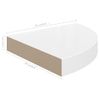 Estante Flotante De Pared 4 Uds Mdf Blanco Brillo 25x25x3,8 Cm Vidaxl