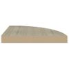 Estantes Flotantes De Esquina 4 Uds Mdf Roble 35x35x3,8 Cm Vidaxl