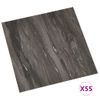 Lamas Para Suelo Autoadhesivas 55 Uds Pvc 5,11 M² Gris Oscuro Vidaxl