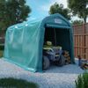 Carpa Garaje De Almacenamiento Pvc Verde 2,4x3,6 M Vidaxl