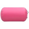 Rollo Hinchable De Gimnasia Con Bomba Pvc Rosa 100x60 Cm Vidaxl