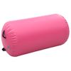 Rollo Hinchable De Gimnasia Con Bomba Pvc Rosa 120x75 Cm Vidaxl