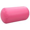 Rollo Hinchable De Gimnasia Con Bomba Pvc Rosa 120x75 Cm Vidaxl