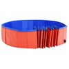 Piscina Para Perros Plegable Pvc Rojo 200x30 Cm Vidaxl