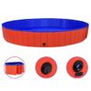 Piscina Para Perros Plegable Pvc Rojo 300x40 Cm Vidaxl