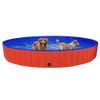 Piscina Para Perros Plegable Pvc Rojo 300x40 Cm Vidaxl