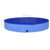 Piscina Para Perros Plegable Pvc Azul 300x40 Cm Vidaxl