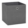 Cajas De Almacenaje 10 Uds Tela No Tejida Gris 28x28x28 Cm Vidaxl